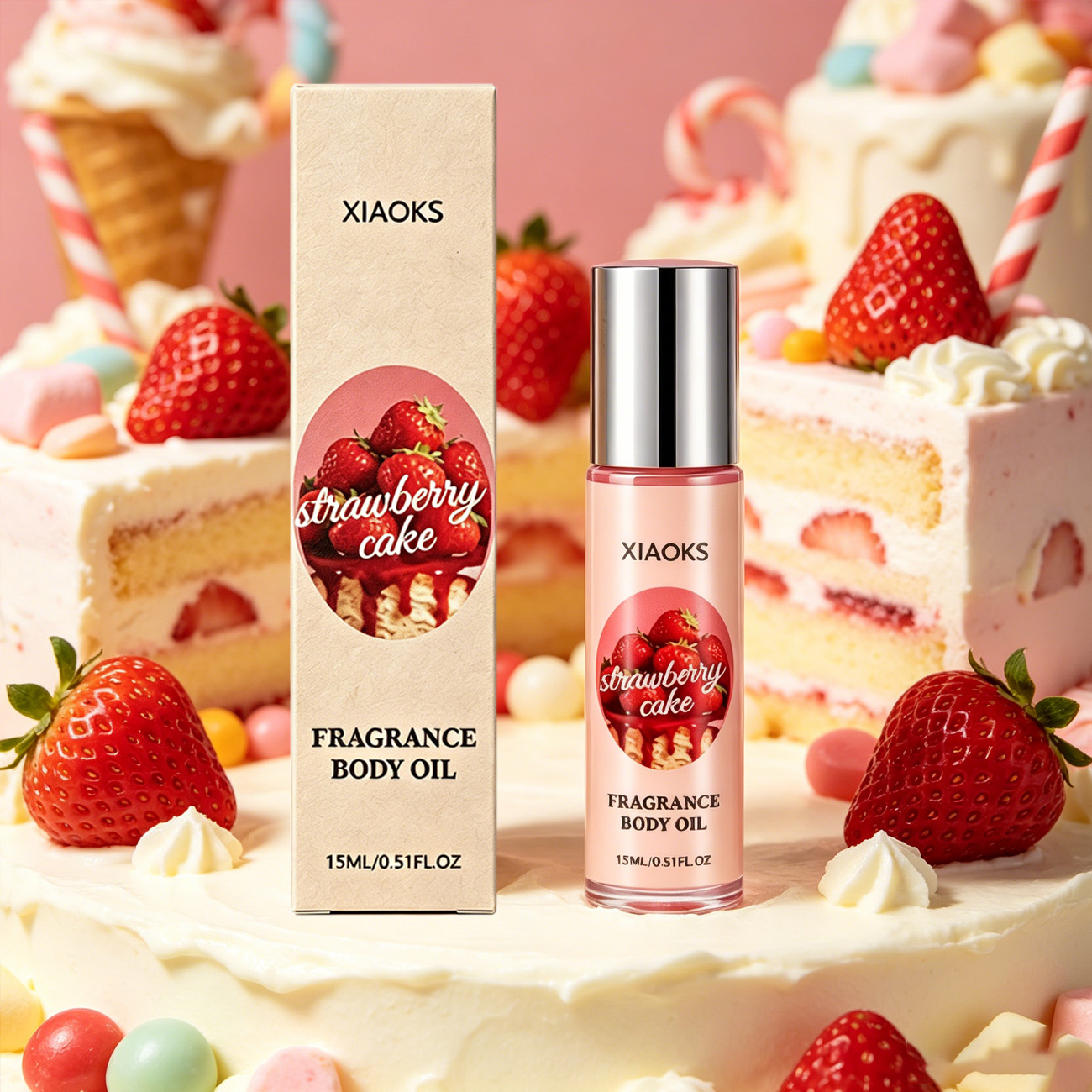 Perfume Smell Fragrance - 1 Botol Parfum Roll-On Aroma Kue